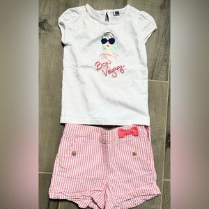 Janie & Jack Sundeck Social Shorts Set Size 4